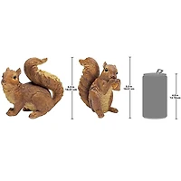 Design Toscano Scamper and Chomper, the Woodland Squirrel Statues Set