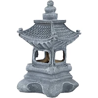 13" Solar Powered LED Pagoda Outdoor Garden Statue
