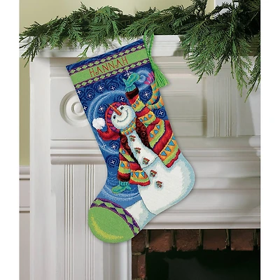 Dimensions® Happy Snowman Stocking Needlepoint Kit
