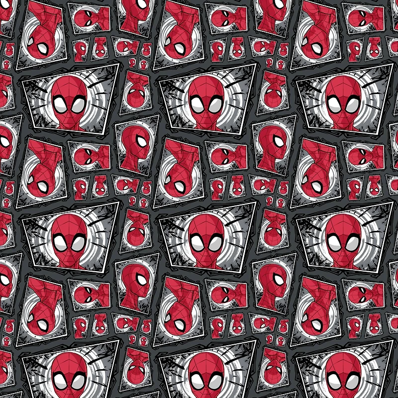 Marvel® Spider-Man Comic Swirl Cotton Fabric