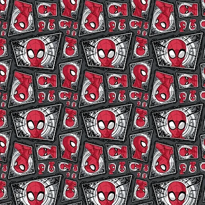 Marvel® Spider-Man Comic Swirl Cotton Fabric