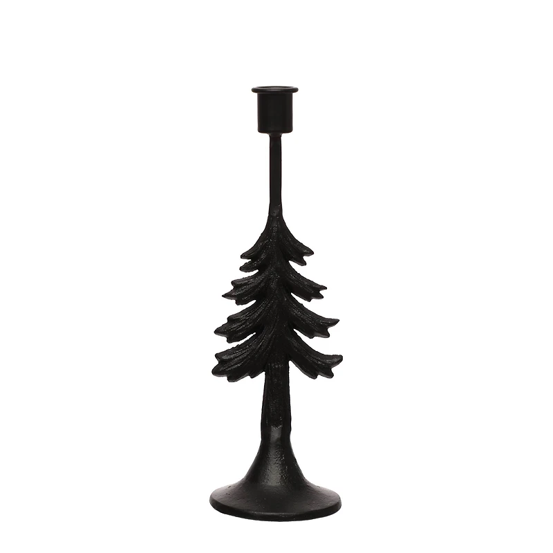 Black Christmas Tree Metal Candle Holder by Ashland