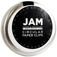JAM Paper Silver Circular Paper Clips