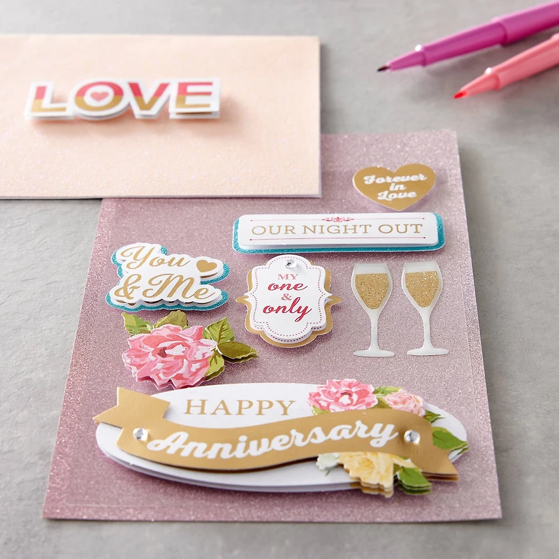 Happy Anniversary 3D Stickers by Recollections™