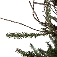 3ft. Unlit Warsaw Two-Tone Twig Artificial Christmas Tree in Burlap Base