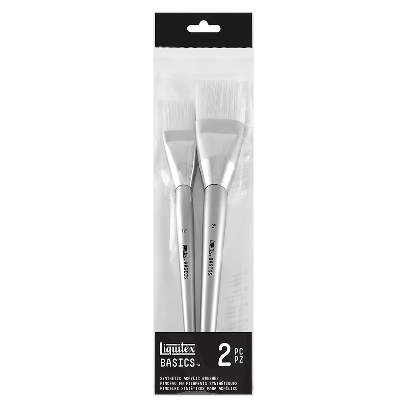 Liquitex® BASICS® Synthetic Hair 2 Piece Brush Set