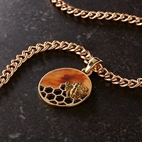 Honeycomb Bee Pendant by Bead Landing™