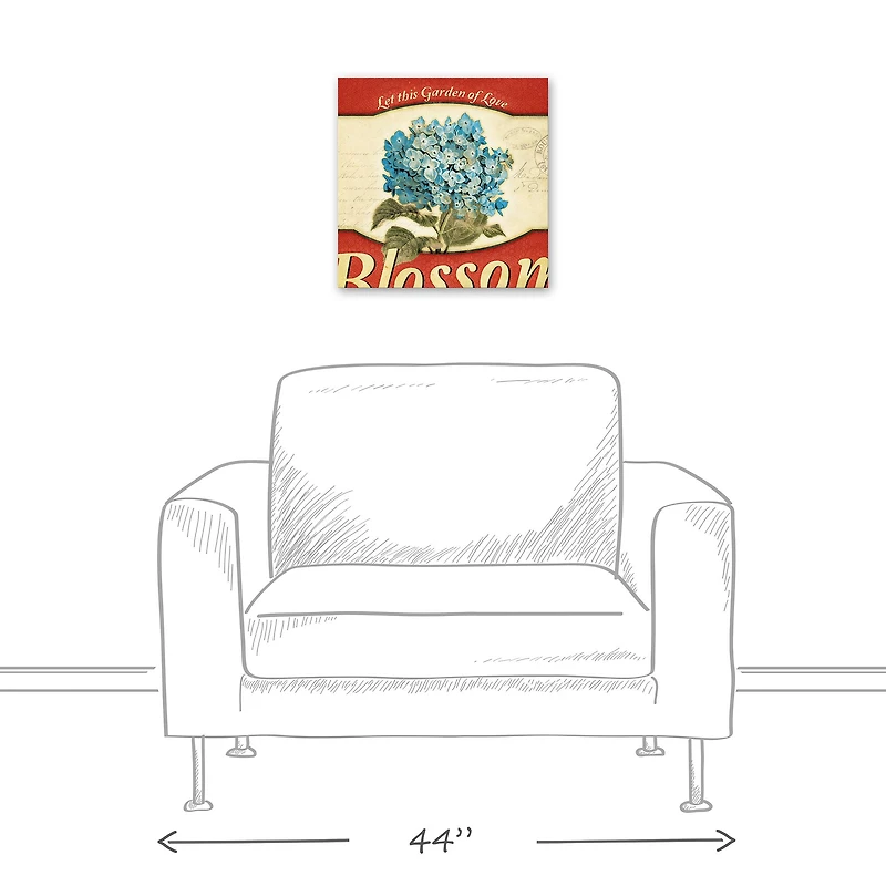 Let It Blossom 16" x 16" Canvas Wall Art