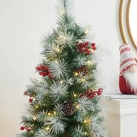 5ft. Pre-Lit Pine Artificial Christmas Porch Tree