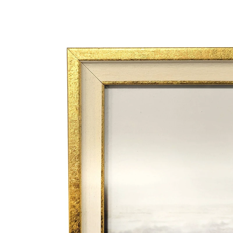 Expressions™ Cream & Gold Leaf Frame by Studio Décor®