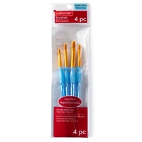Filbert Golden Taklon Brush Set By Craft Smart®, 4 Pack