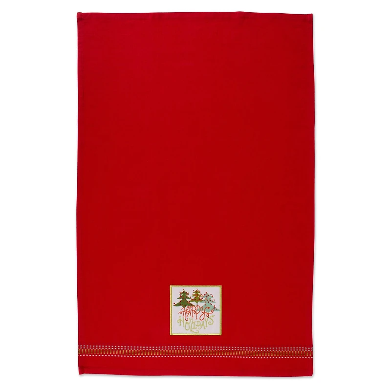 DII® Cozy Christmas Embellished Dishtowel Set