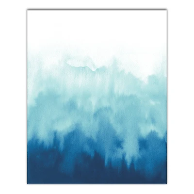 Watercolor Blue Wander 16" x 20" Canvas Wall Art