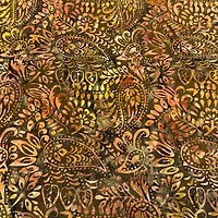 Feldman Premium Indonesian Batik Brown Paisley Fabric