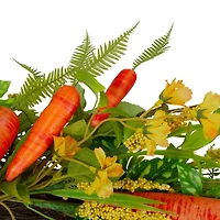 22" Orange & Yellow Carrot & Berry Foliage Easter Floral Spring Wreath
