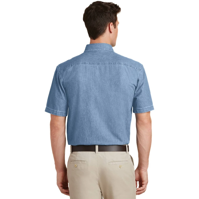 Port & Company® Denim Men's Short Sleeve Shirt