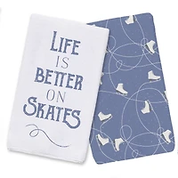 Life On Skates Tea Towels - Set of 2
