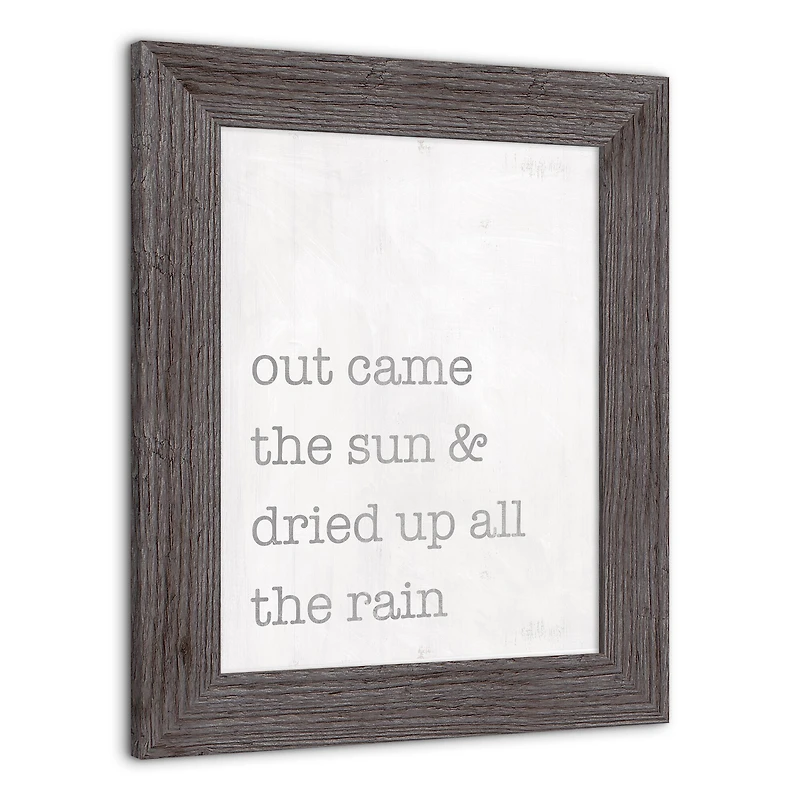 Out Came the Sun Western Framed Print