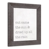 Out Came the Sun Western Framed Print