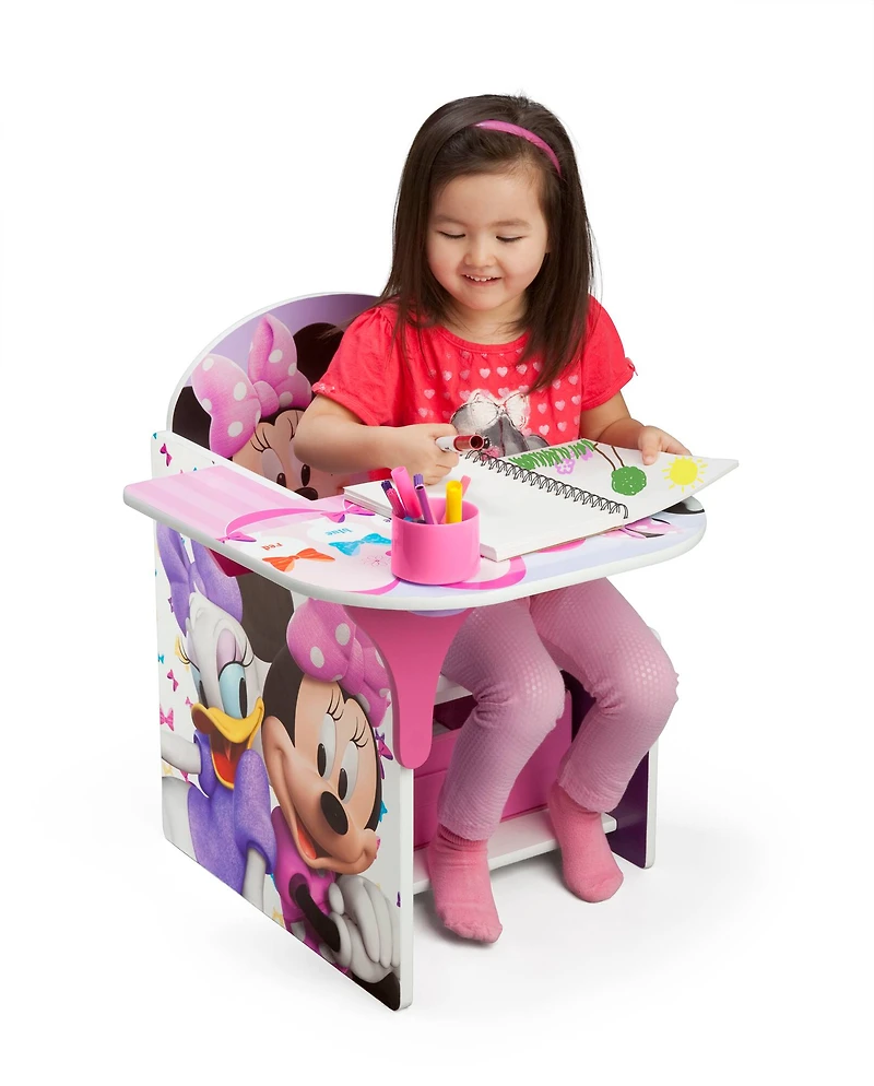 Disney® Minnie Mouse Chair Desk with Storage Bin