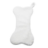 18" White Dog Bone Stocking by Ashland®
