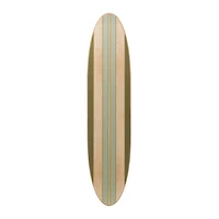 Hello Honey® 5.5ft. Stripes Lacquered Wood Surfboard Wall Décor
