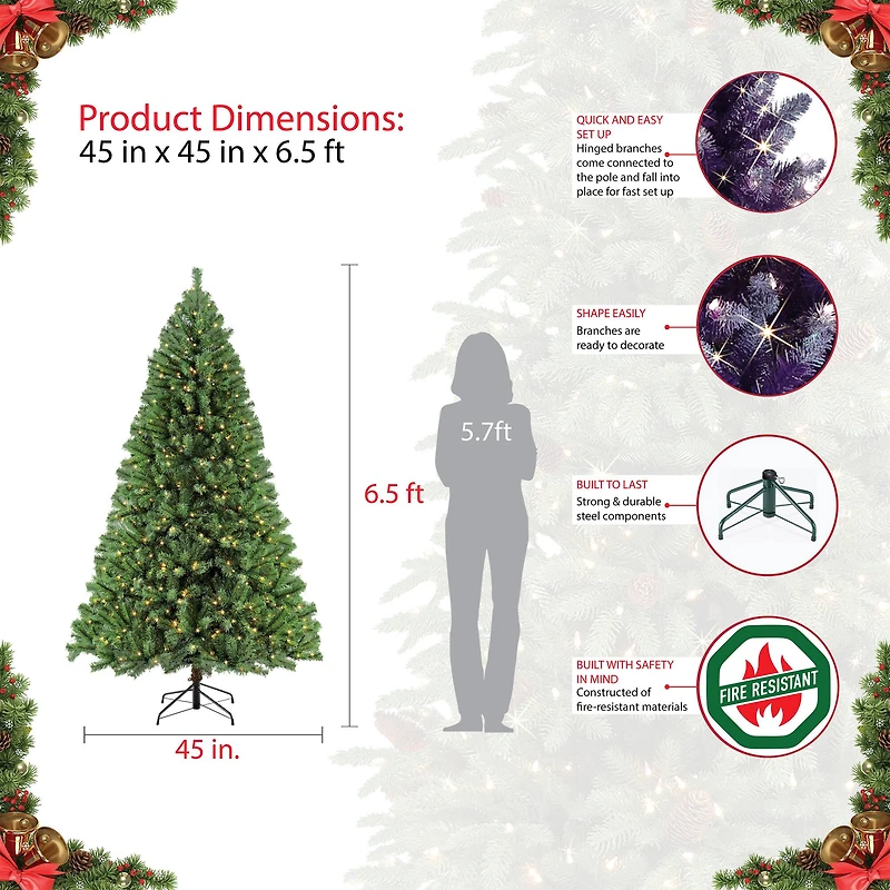 6.5ft. Unlit Northern Fir Artificial Christmas Tree