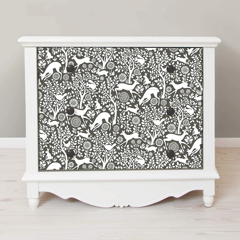 NuWallpaper Charcoal Merriment Peel & Stick Wallpaper