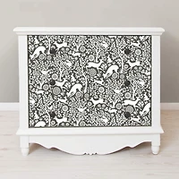 NuWallpaper Charcoal Merriment Peel & Stick Wallpaper