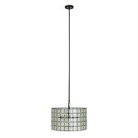 Hello Honey® Emma Capiz Black Finish Pendant Lamp