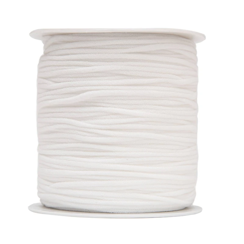 Beadsmith® Fablastic™ 3mm White Round Spandex Cord