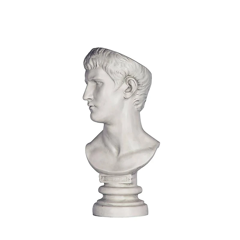 Design Toscano 17.5" Bust Planters of Antiquity Statues Emperor Caligula