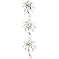 Rhodium Metal Palm Tree Beads by Bead Landing™