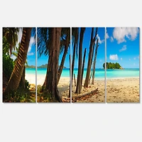 Designart - Praslin Island Tropical Beach Panorama