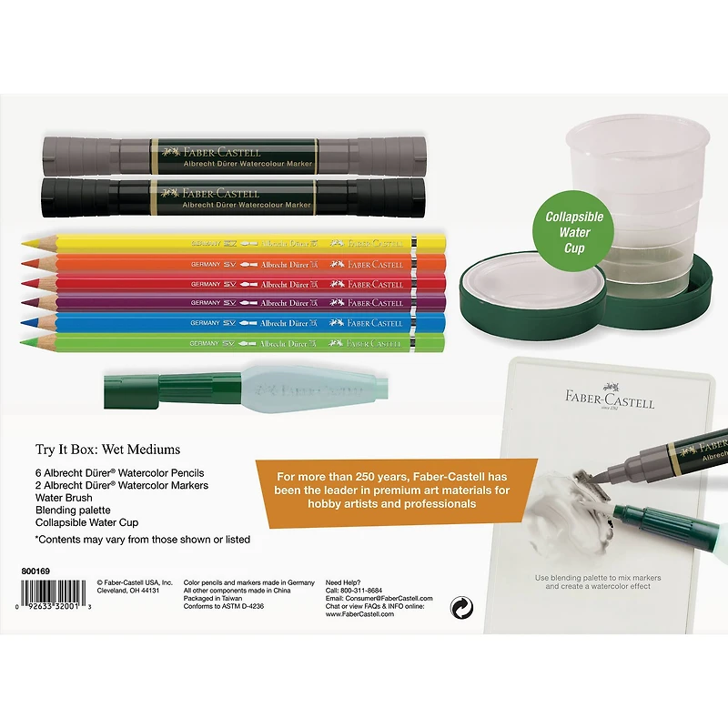 Faber-Castell® Wet Mediums Art & Graphic Try It Box Set