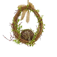 11" Bird’s Nest Twig Wall Décor
