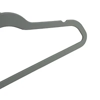 Honey Can Do Gray Slim Profile Rubber Kids Hangers, 10ct.