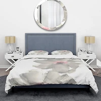 Designart 'Shabby Gray Blush Cosmo I' Shabby Bedding Set