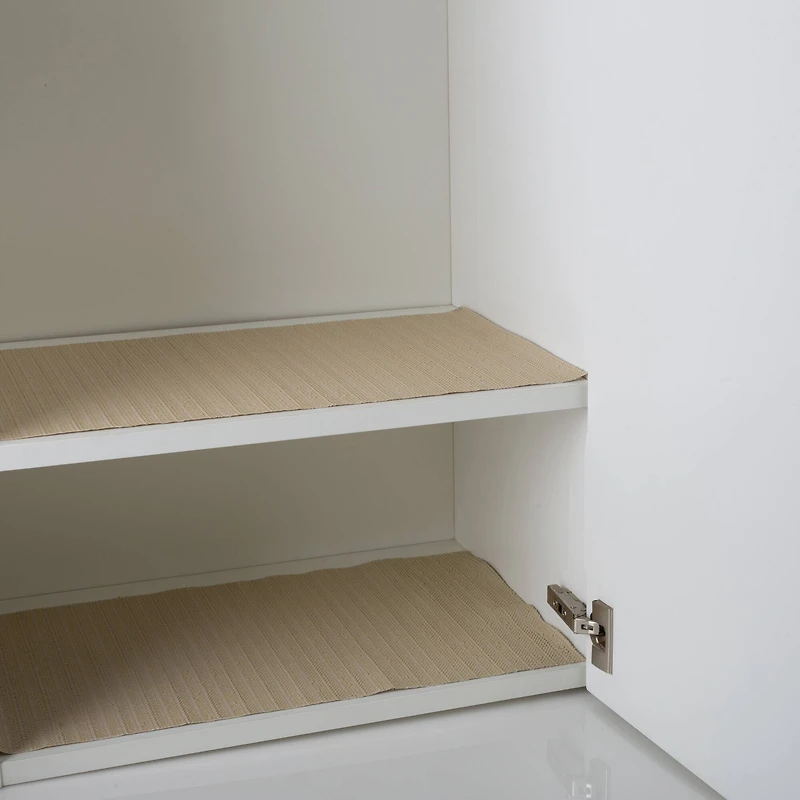 Simplify 10ft. Taupe Smooth Surface Shelf Liner