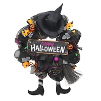 32.5" Happy Halloween Witch Wreath by Ashland®