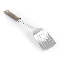 Martha Stewart Gray Stainless Steel Slotted Turner