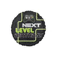 17" Level Up Birthday Foil Balloon