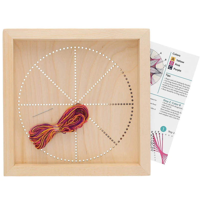 Leisure Arts® Circle Stitched String Art Shadow Box Kit