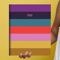 TF Publishing Large 2024 Bali Stripe Monthly Planner