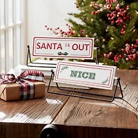 Reversible Santa Sign Set