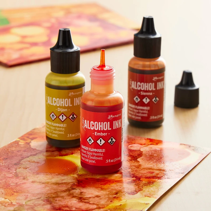 6 Packs: 3 ct. (18 total) Tim Holtz® Orange & Yellow Spectrum Alcohol Inks