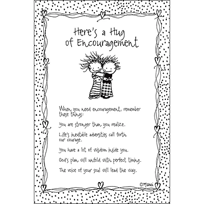 Children of the Inner Light® by Marci Art Here's a Hug of Encouragement Plaque