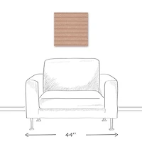 Tan Arrow Triangles 16" x 16" Canvas Wall Art