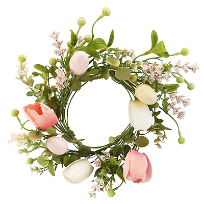 5ft. Pink Tulip & Eggs Coiled Garland by Ashland®