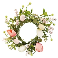5ft. Pink Tulip & Eggs Coiled Garland by Ashland®